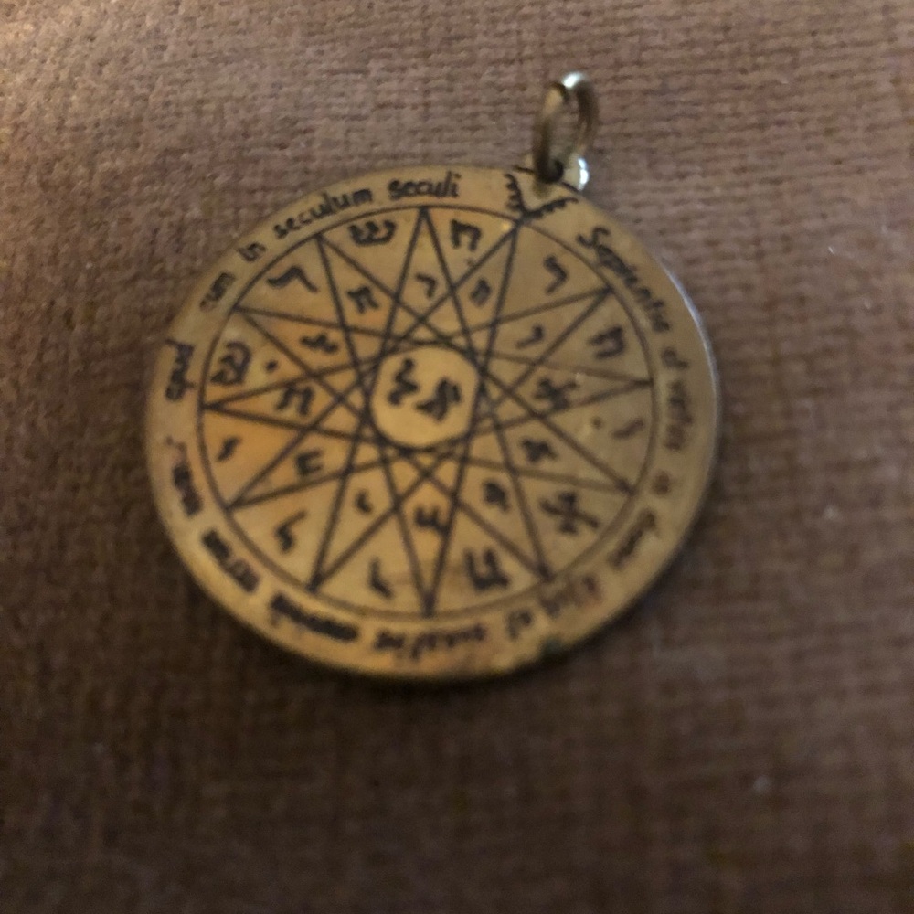 🎃Antique Solid Brass Talisman Pendant - $35 or $30 w/offer